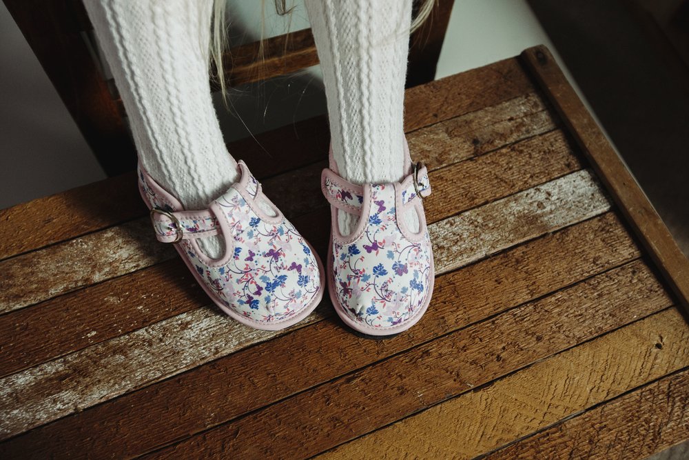 Kids Floral Mary Janes – Breathable Flower Pattern Toddler Dress Shoes 5
