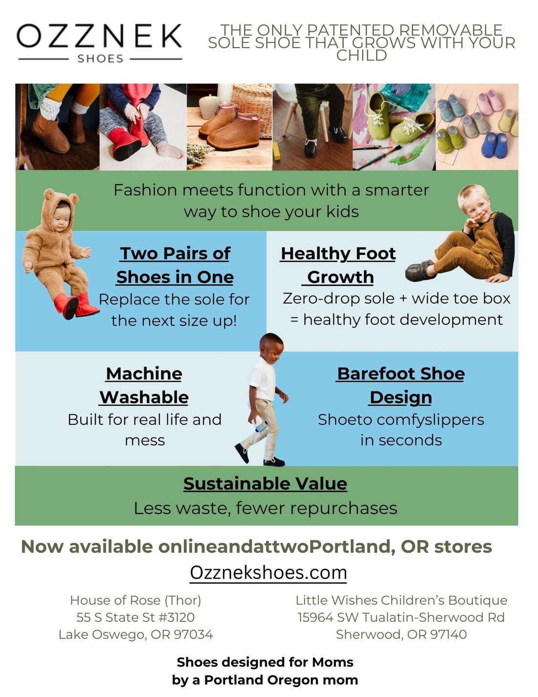 Ozznek Shoes Launches First-Ever Patented Removable Sole Barefoot Shoe for  Kids