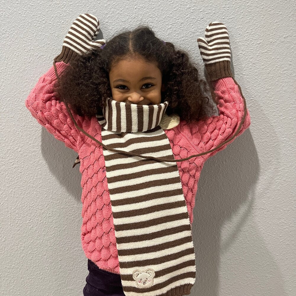 Fleece Scarf and Glove Set