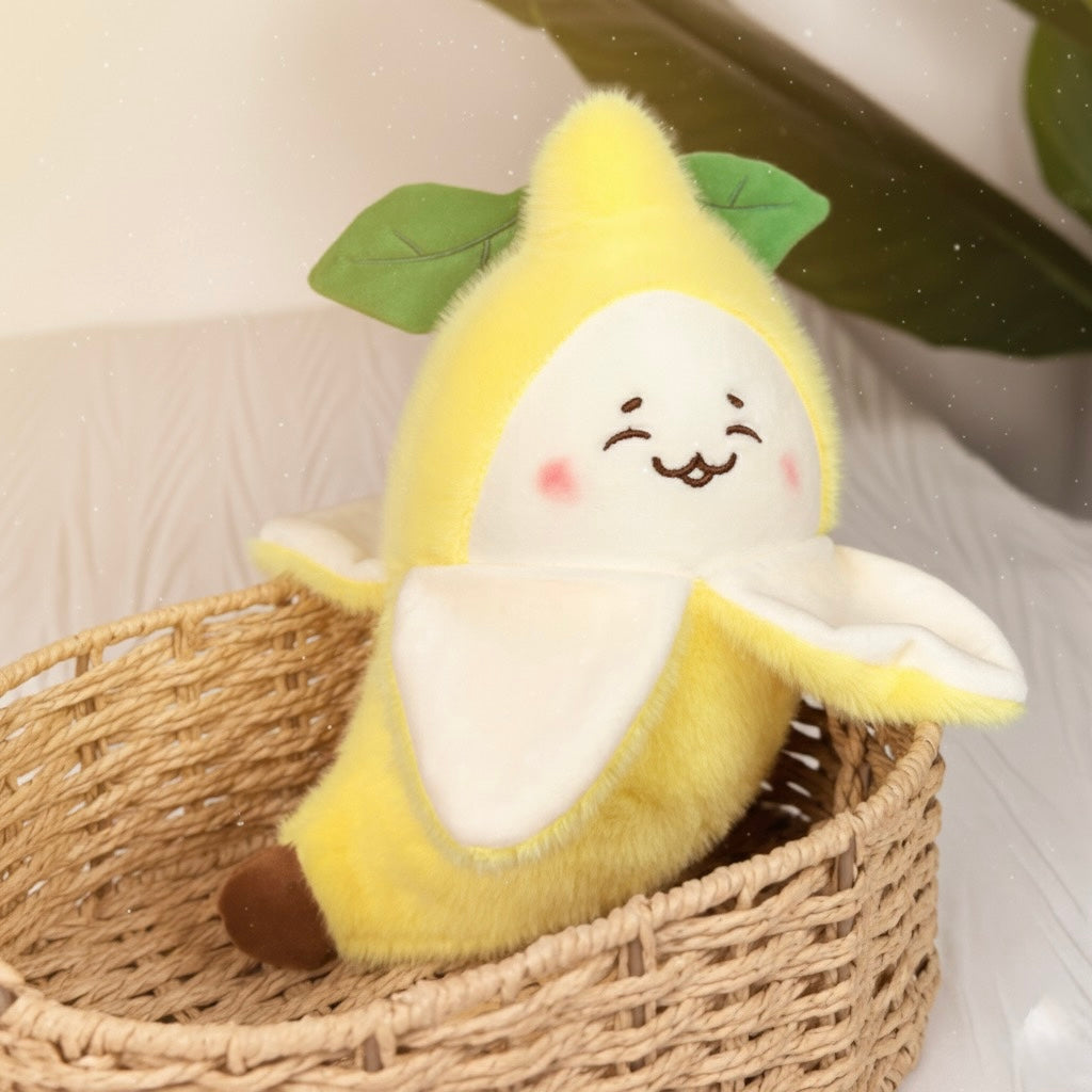 Peeled Banana Plush Toy | Soft & Cuddly Stuffed Animal