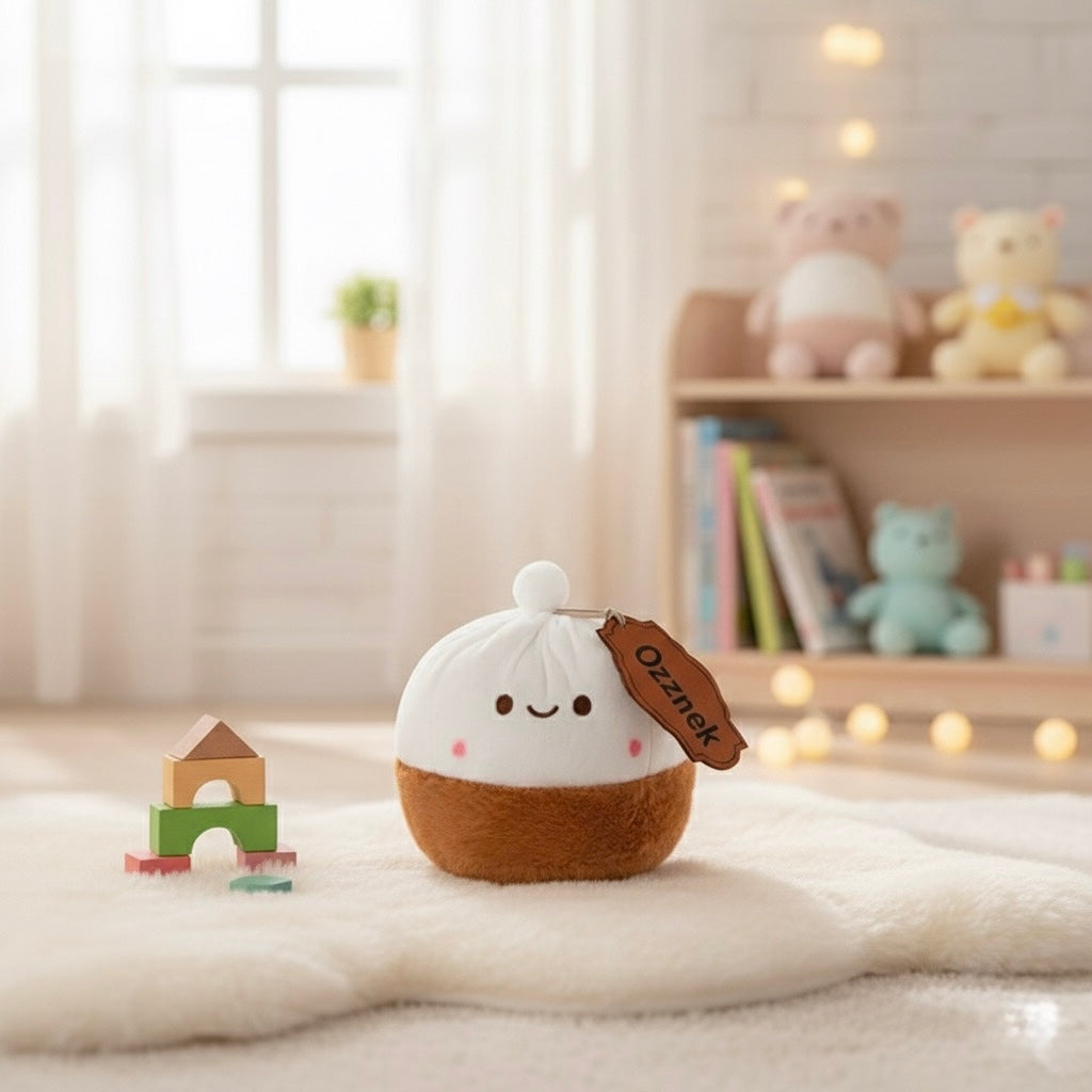 Kawaii Stuffed Coconut Plushie |Cute Gift Plush Toy for Kids & Adults