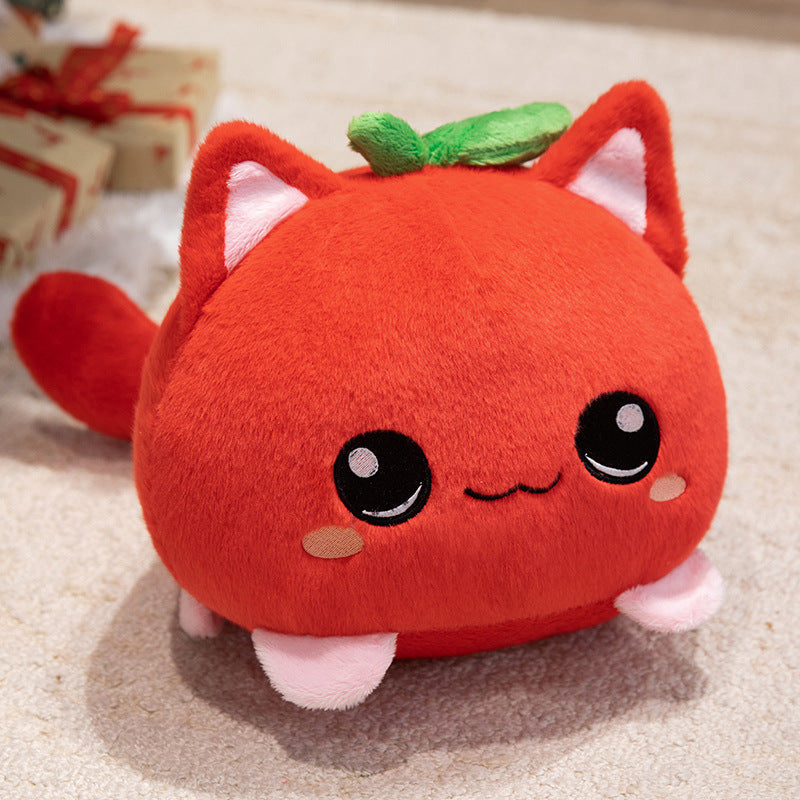 Fruit Cat Plush Keychain & Cute Stuffed Animal Bag Charm