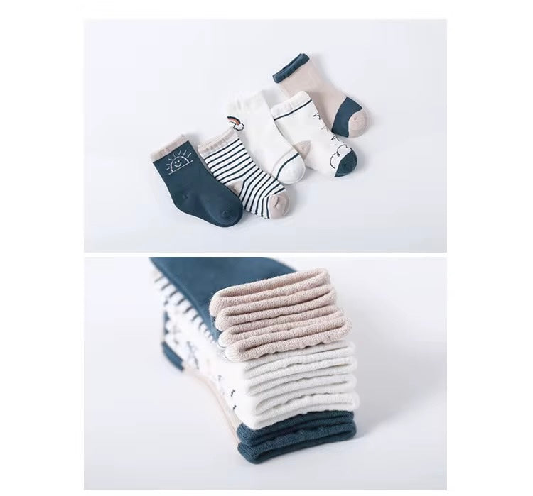 Organic Cotton Kids’ Socks |Sunset Socks for Toddlers