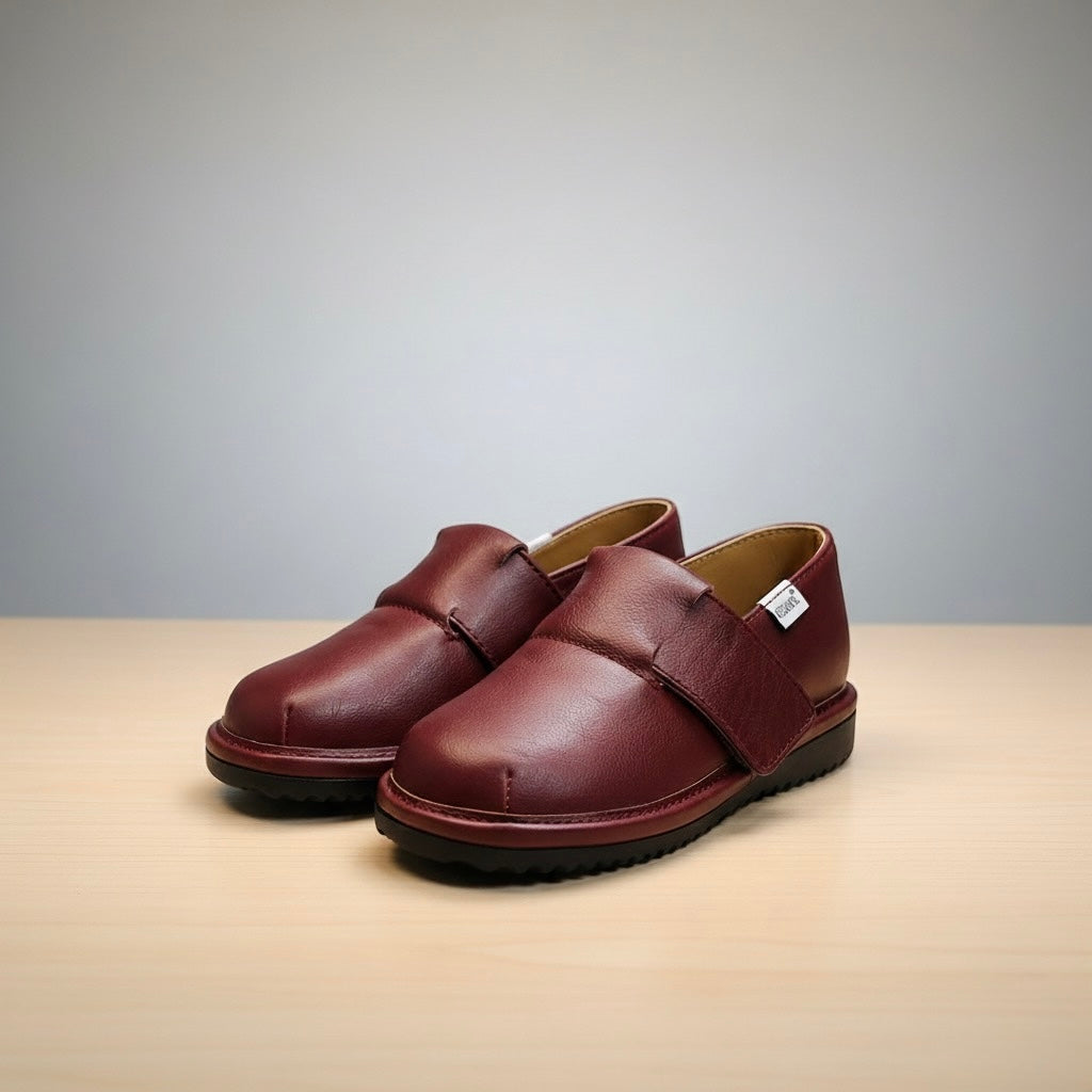 Toddler Slip-On Shoes | Velcro Closure Dress Shoe for Kids