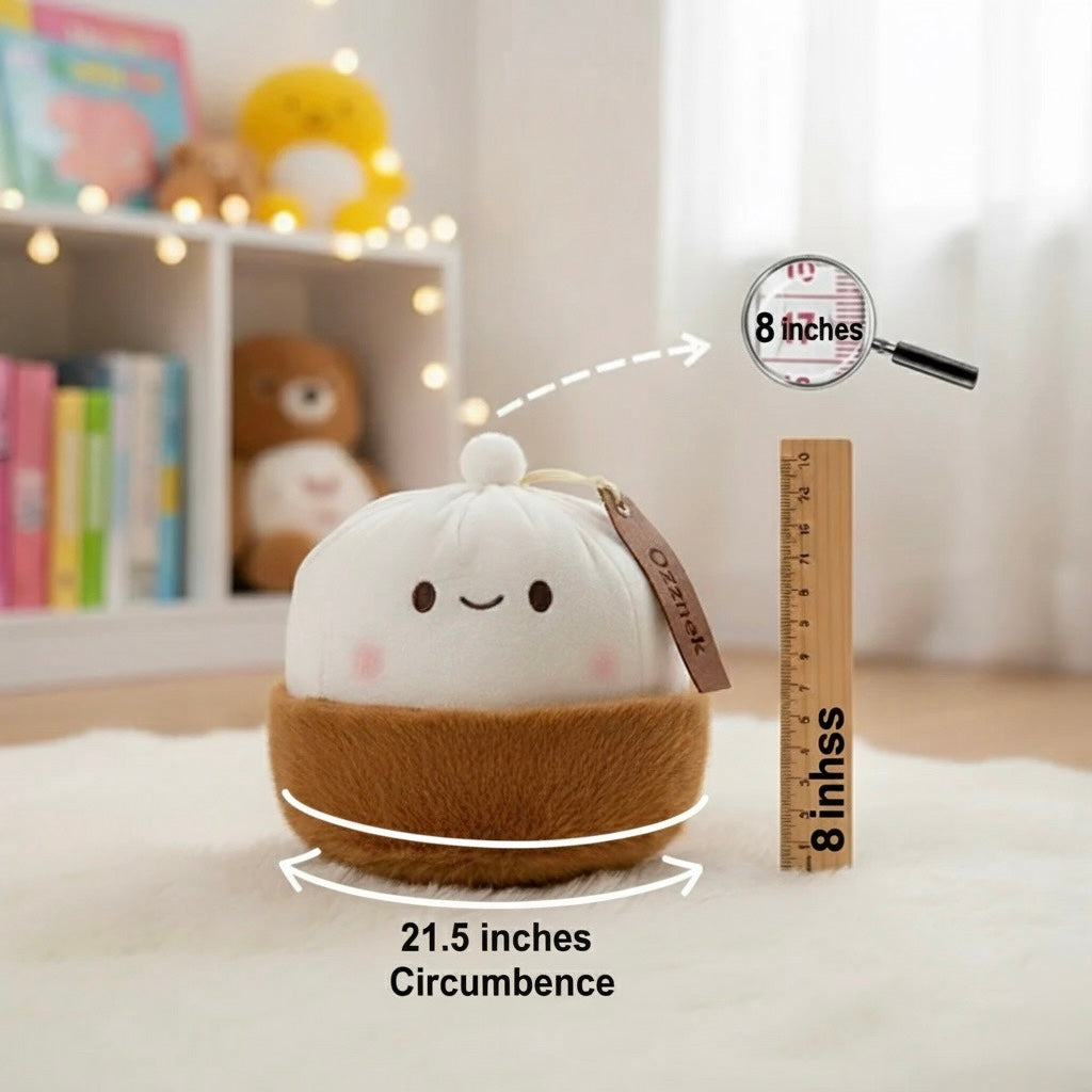 Kawaii Stuffed xiǎo lóng bāo Dumpling Plushie |Cute Gift Plush Toy for Kids