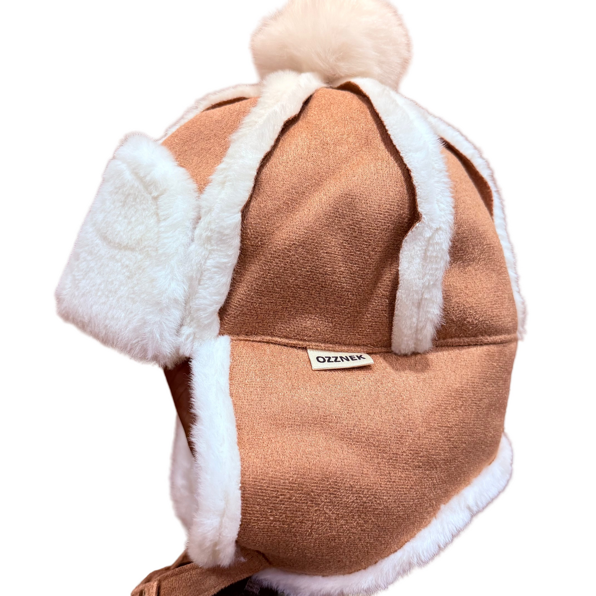 sherpa aviator hat in Brown - color option in the gift set