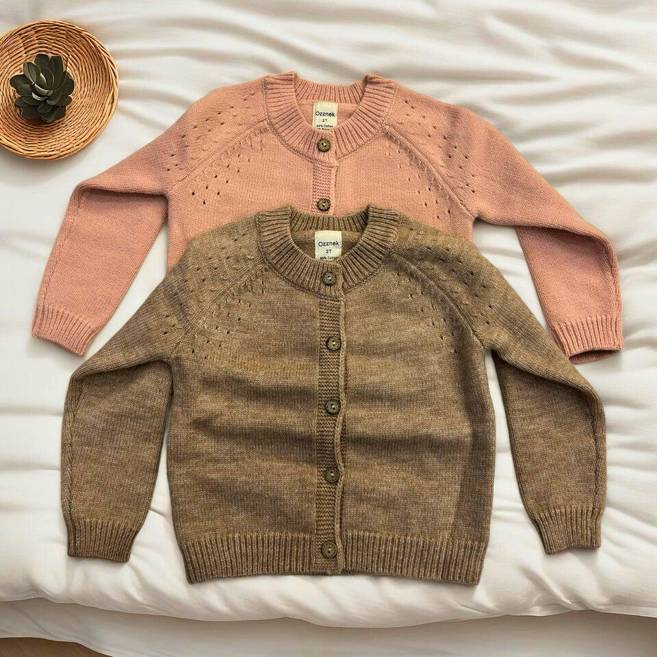 Premium Organic Cotton Cardigan |Cozy Kids Sweater