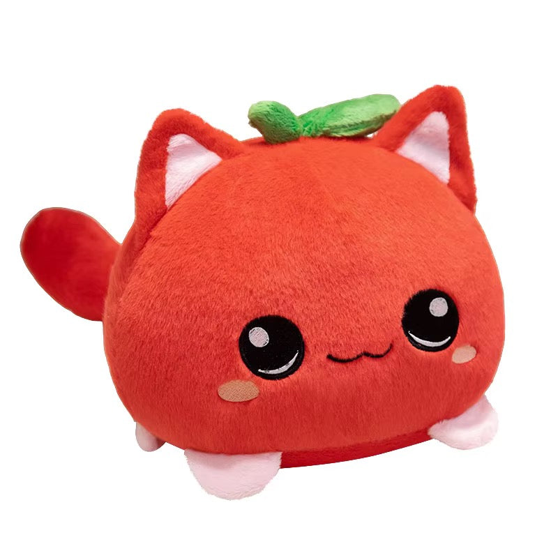 Fruit Cat Plush Keychain & Cute Stuffed Animal Bag Charm