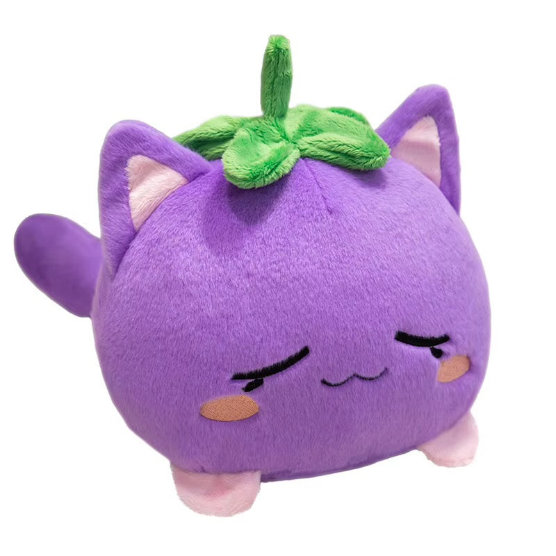 Fruit Cat Plush Keychain & Cute Stuffed Animal Bag Charm