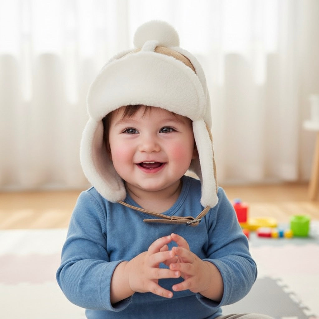 Cozy Sherpa Aviator Hat – Winter Warmth for Kids