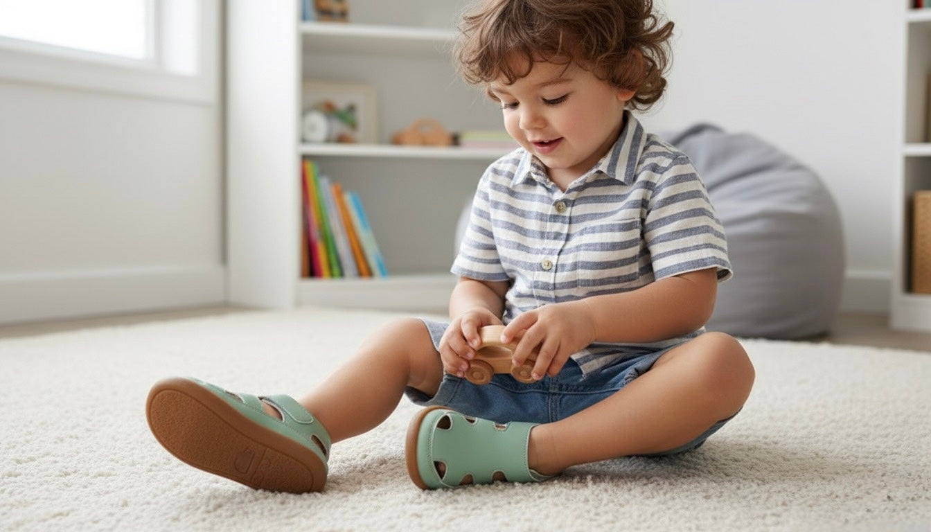 Pre- Order Spring 2026 Sandals| Meadow Stride Barefoot Sandals for Kids