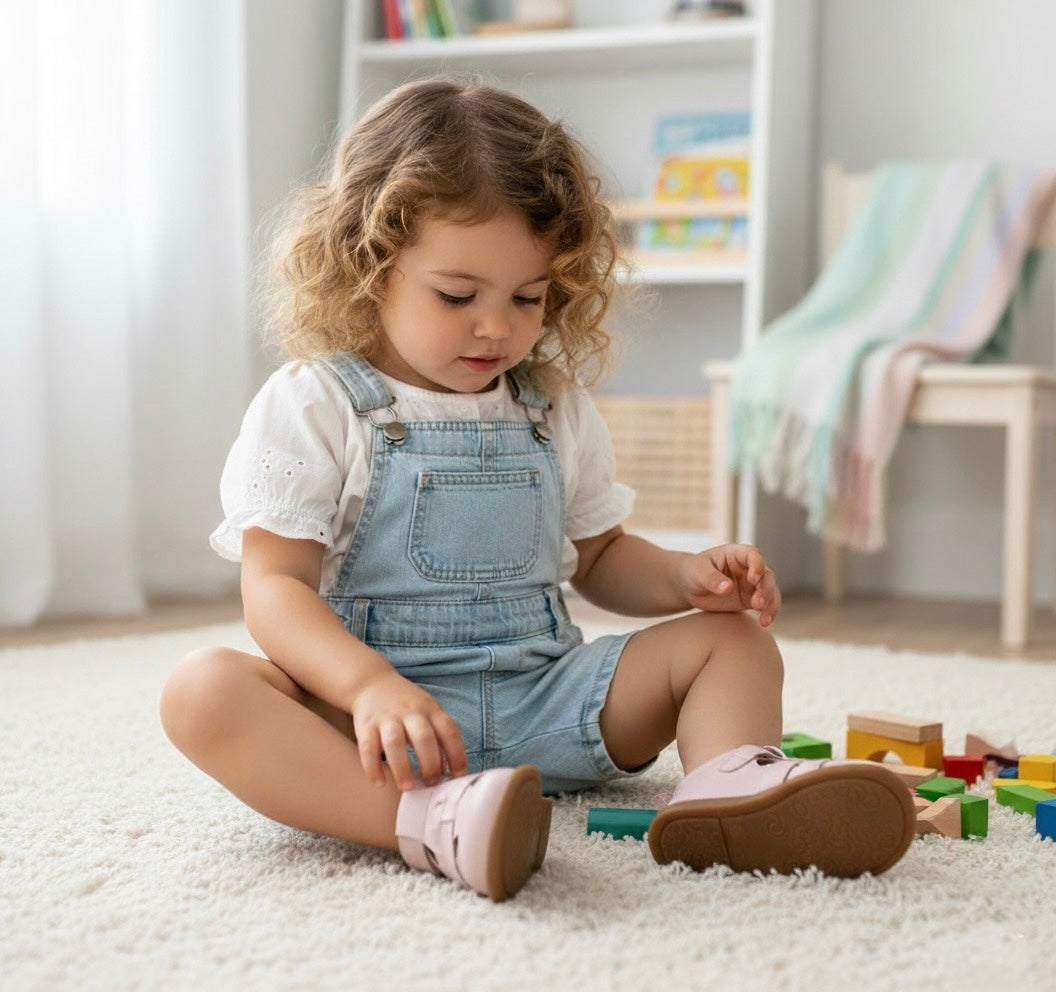 Pre- Order Spring 2026 Flexible Sole Sandals for Toddlers| Barefoot Sandals for Kids|Bloom