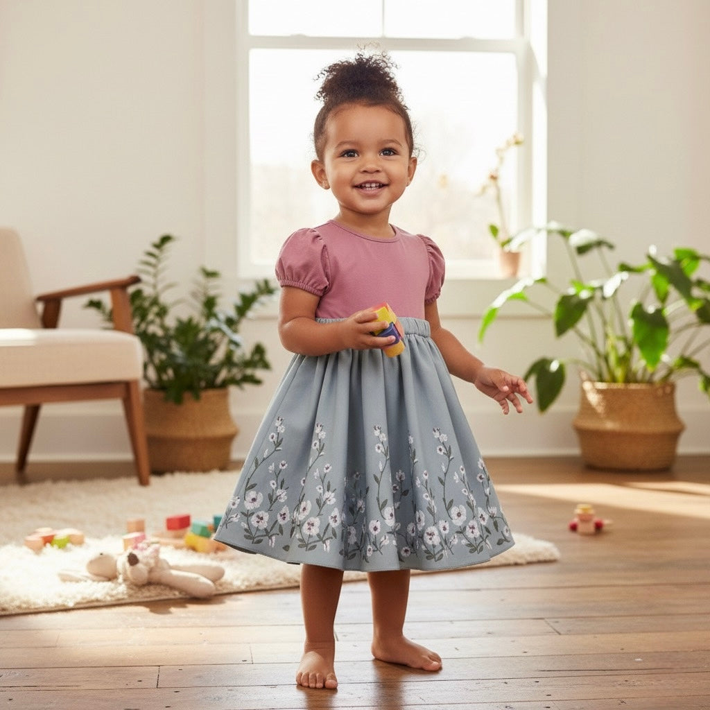 Soft and Breathable Organic Cotton Girl Dress | Bloom