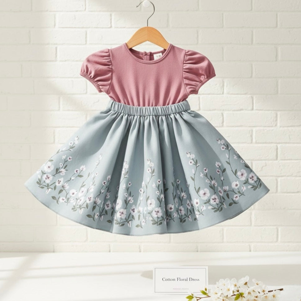 Soft and Breathable Organic Cotton Girl Dress | Bloom
