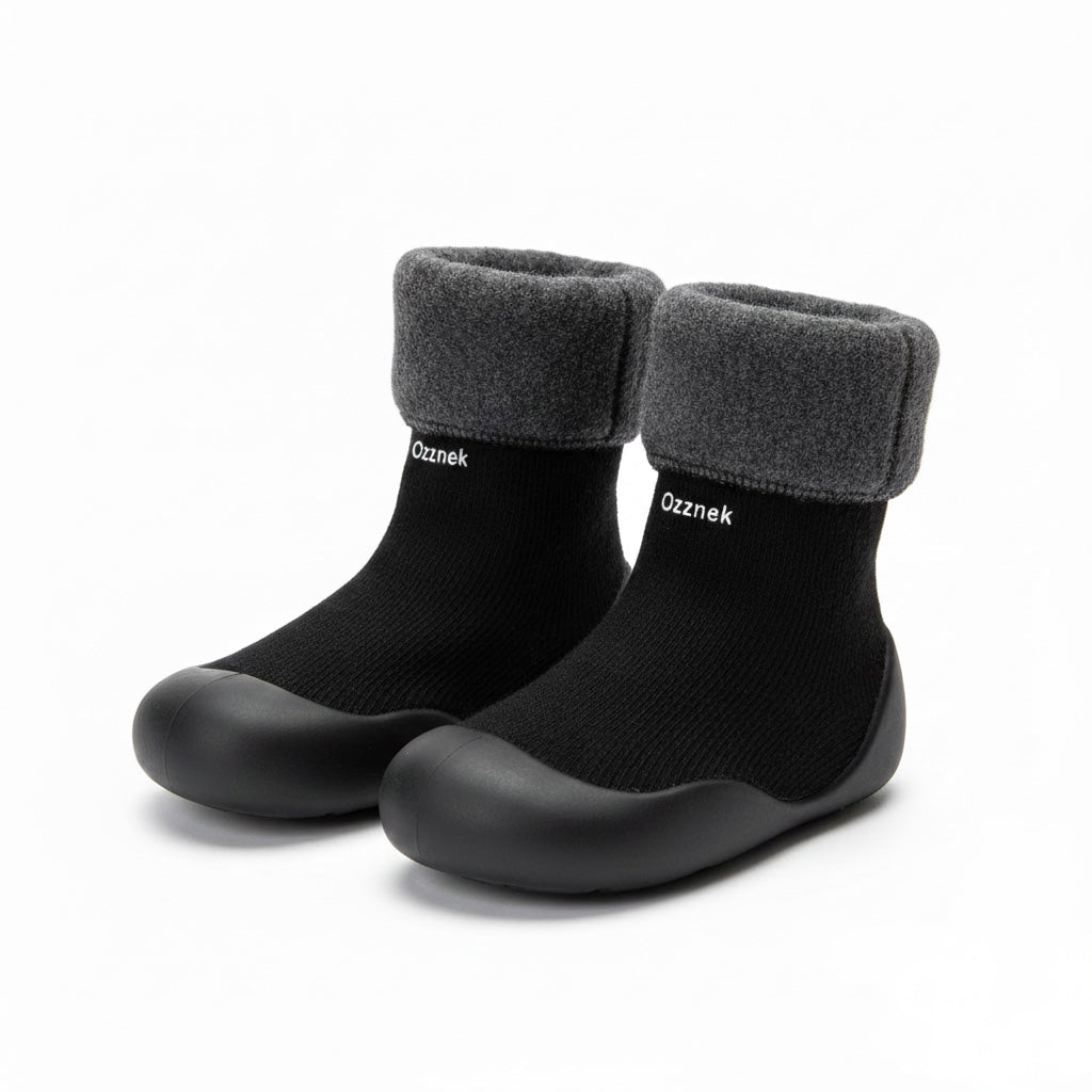 Cozy Sock Shoes for Kids- Warm First Walker Shoes | Fleece Lined