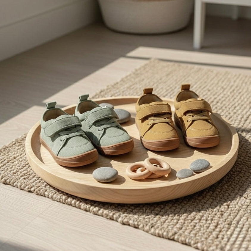 Moss Suede Sneakers – Everyday Barefoot Sneakers for Toddlers & Kids