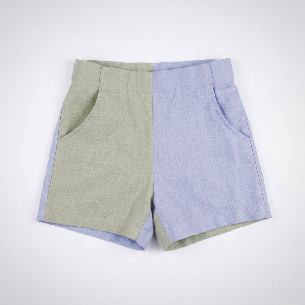 Kids Linen Blend Shorts | Breathable Organic Cotton Toddler Pants