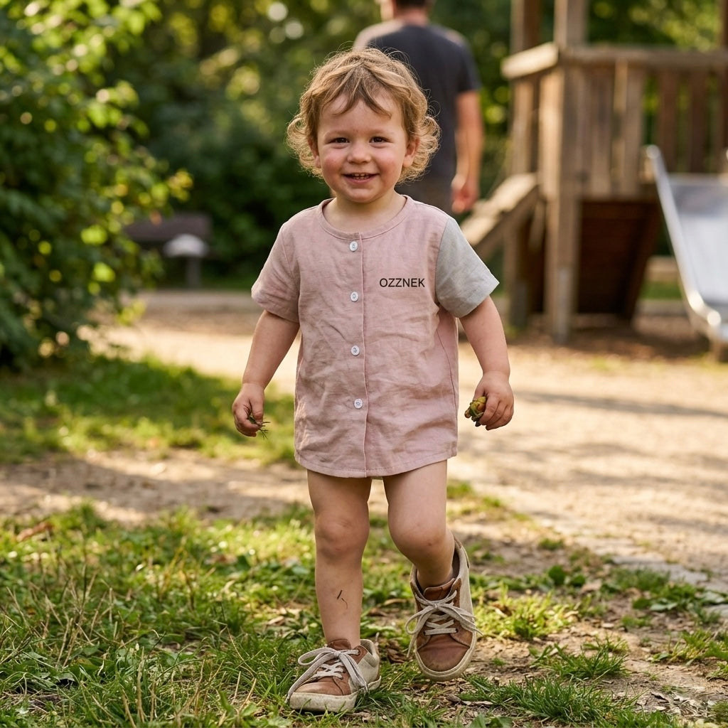 Kids Linen Shirt & Sandals Bundle Deal