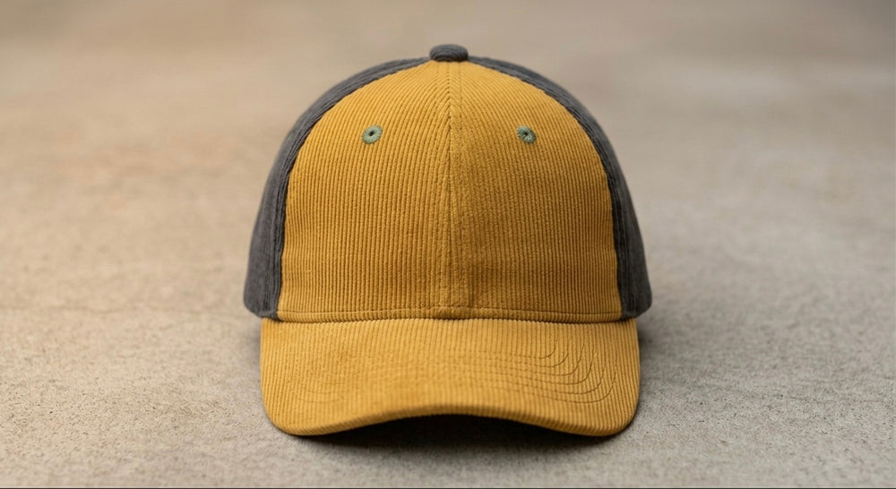 Yellow and gray kids baseball cap age 2-5 years