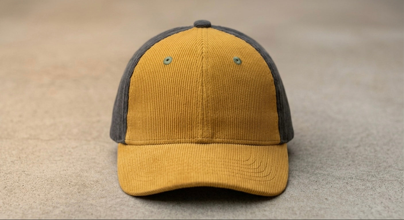 Yellow and gray kids baseball cap age 2-5 years