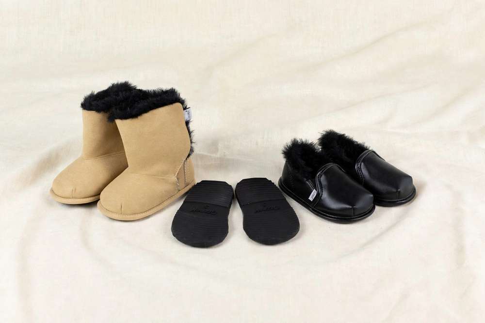 Kenzo 2-in-1 Kids’ Shoe Bundle | Wide Toe Box & Removable Soles on cream linen background