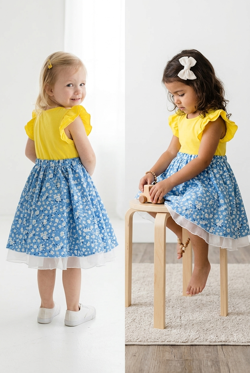 organic cotton summer dress for toddlers