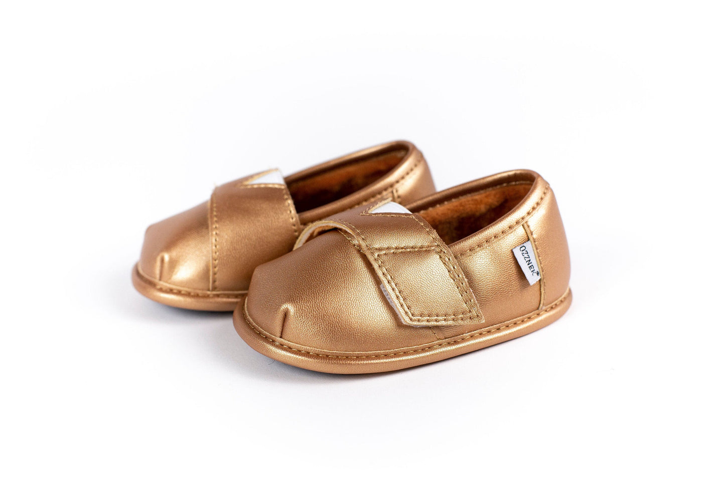 Gold Shoe Top with Velvet Lining
