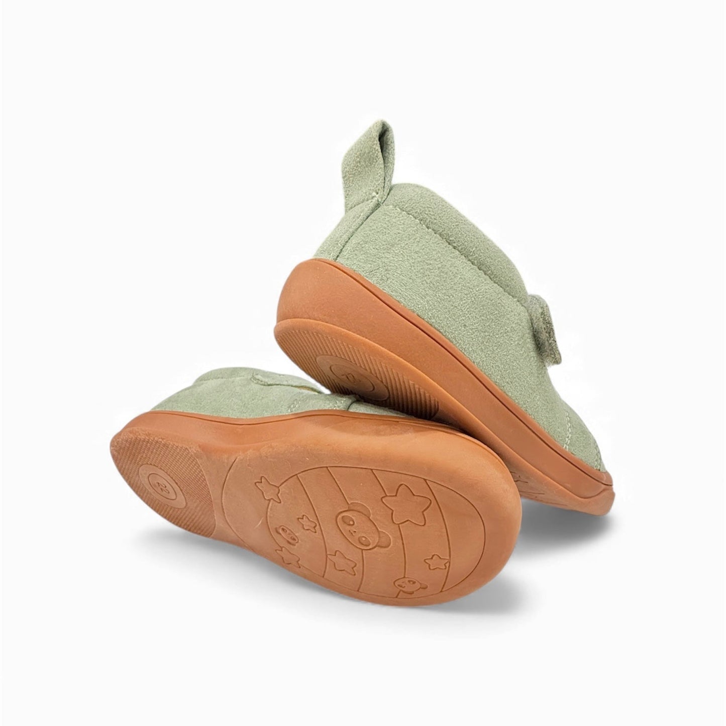 Pre-Order Moss Barefoot Kids Sneakers – Suede Leather, Flexible Sole, Velcro Closure