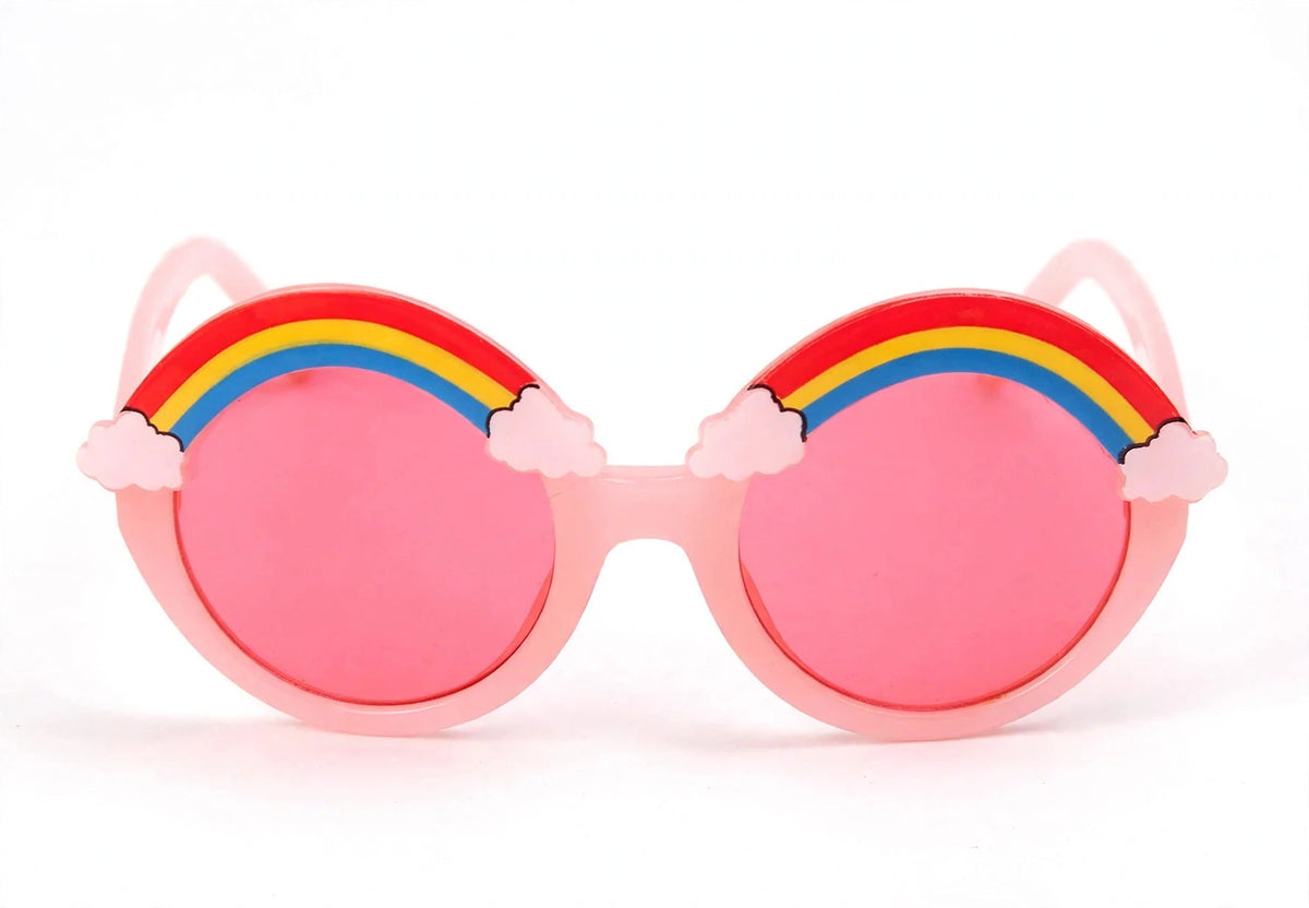 Rainbow Kids Sunglasses – 100% UV 400 Protection T - front view, white studio photo