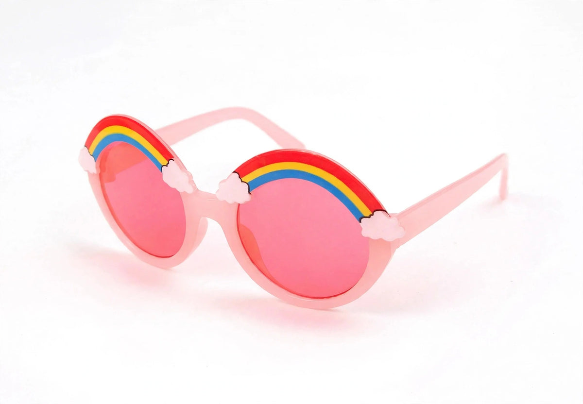 Rainbow Kids Sunglasses – 100% UV 400 Protection T - side view, white studio photo
