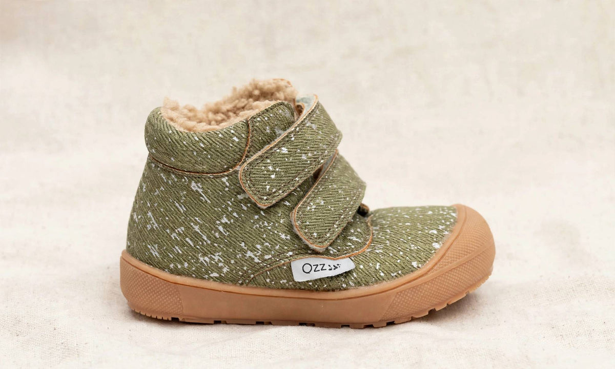 Barefoot Toddler Boots | Warm Sherpa-Lined & Little Hiker — side view