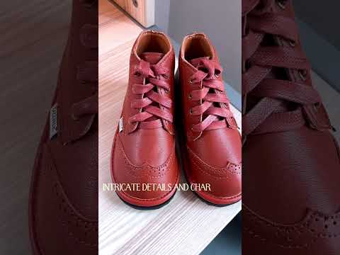 Waterproof Hand-Stitched Kids’ Boots with Flexible Sole |Chestnut — Ozznek product video