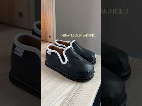 Kids Black Slip-On Dress Shoes – Vegan Leather Toddler Formal Shoes — Ozznek product video