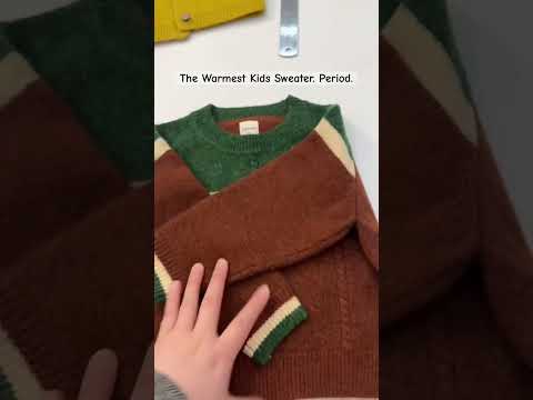 100% Merino Wool Kids Sweater: Heirloom Winter Knitwear — Ozznek product video